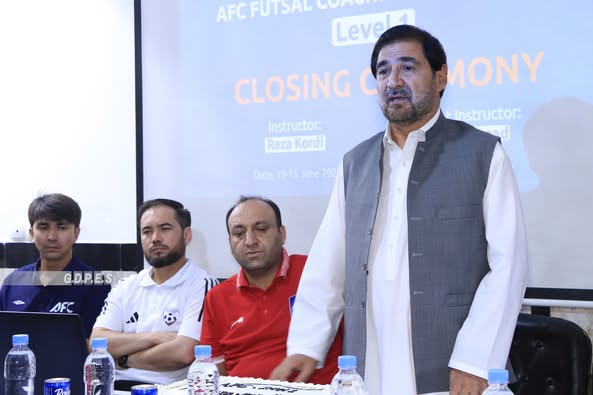 کابل؛ کورس مربی‌گری سطح یک فوتسال آسیا با اشتراک ۱۸ مربی به پایان رسید