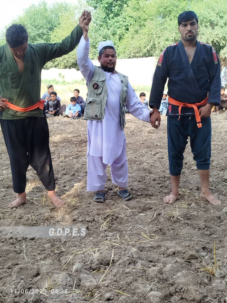 برگزاری رقابتهای کورش میان ۴۰ ورزشکار در ولسوالی امام صاحب کندز
