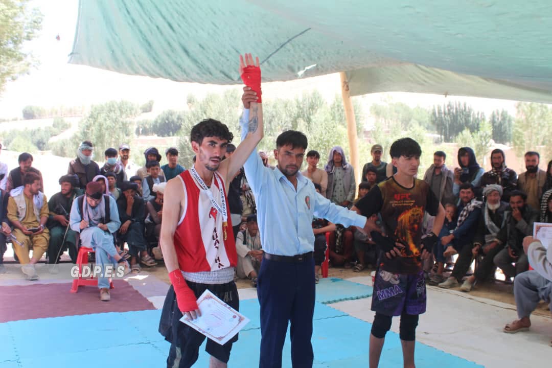 دایکندی؛ سومین دور مسابقات موی‌ تای با اشتراک ۲۸ ورزشکار در ولسوالی سنگ تخت و بندر برگزار گردید