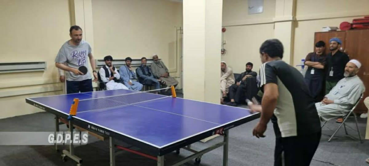 پکتیا؛ په مرکز ګردېز ښار کې د ۱۵ لوبغاړو ترمنځ د پنګ پانګ سيالۍ وشوې