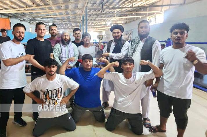 جوزجان؛ چهاردهمین دور مسابقات کانگفوتوا با اشتراک ۵۰ ورزشکار در شهر شبرغان برگزار شد