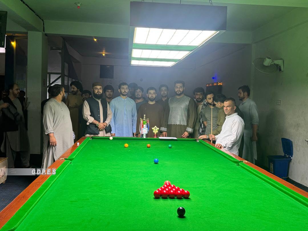 کندز کې د ۳۲ ورزشکارانو ترمنځ د سنوکر ټاکنیزې سیالۍ وشوې