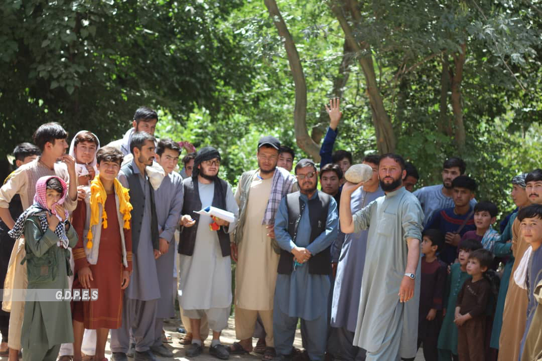 دایکندي؛ کيتي ولسوالۍ کې د ۳۲ ورزشکارانو ترمنځ د تيږې اچولو سيالۍ ترسره شوې