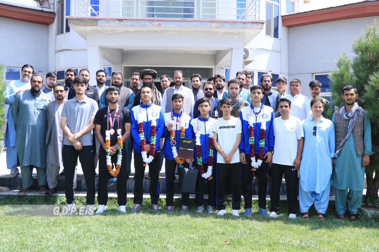 کابل؛ مراسم تقدیر از ورزشکاران مدال‌آور رقابت‌های بین‌المللی تکواندو برگزار شد