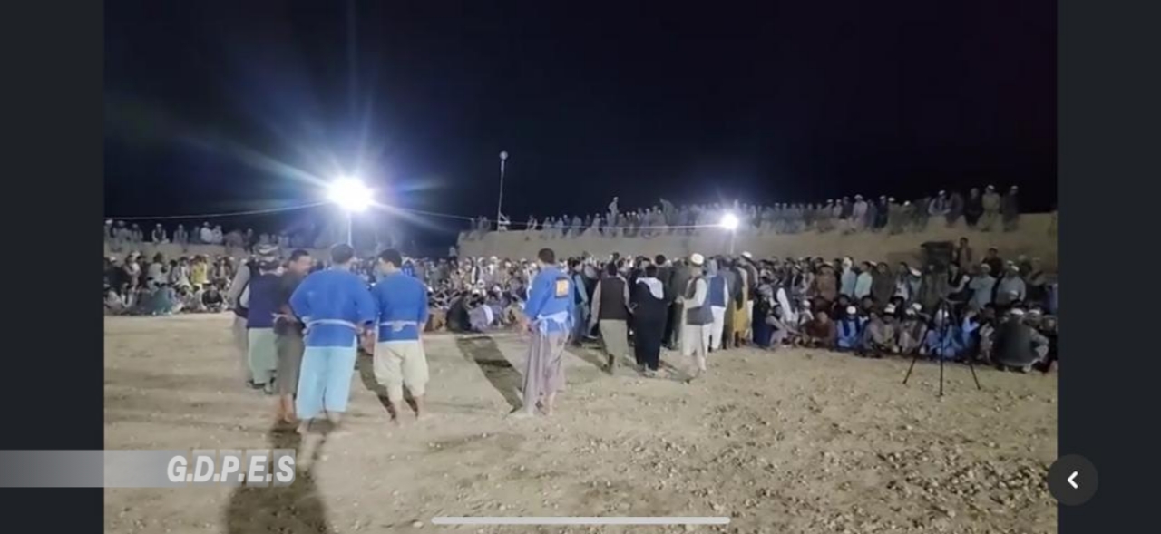 بلخ؛ مسابقات پهلوانی محلی کورش با اشتراک ۷۰ ورزشکار در ولسوالی دولت آباد برگزار گردید