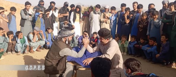 دایکندی؛ رقابت های دست کشتی با اشتراک ۳۰ تن در شهر نیلی برگزار شد
