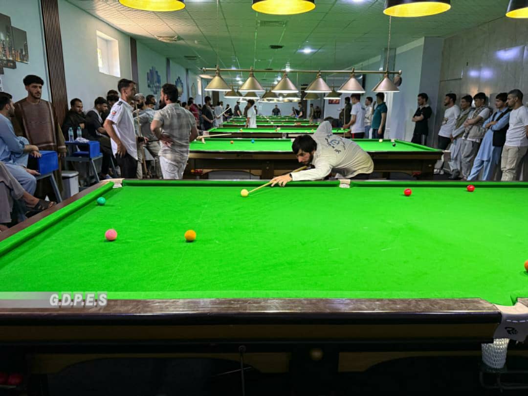 آغاز رقابت‌های انتخابی سنوکر میان ۱۶۰ ورزشکار در کابل