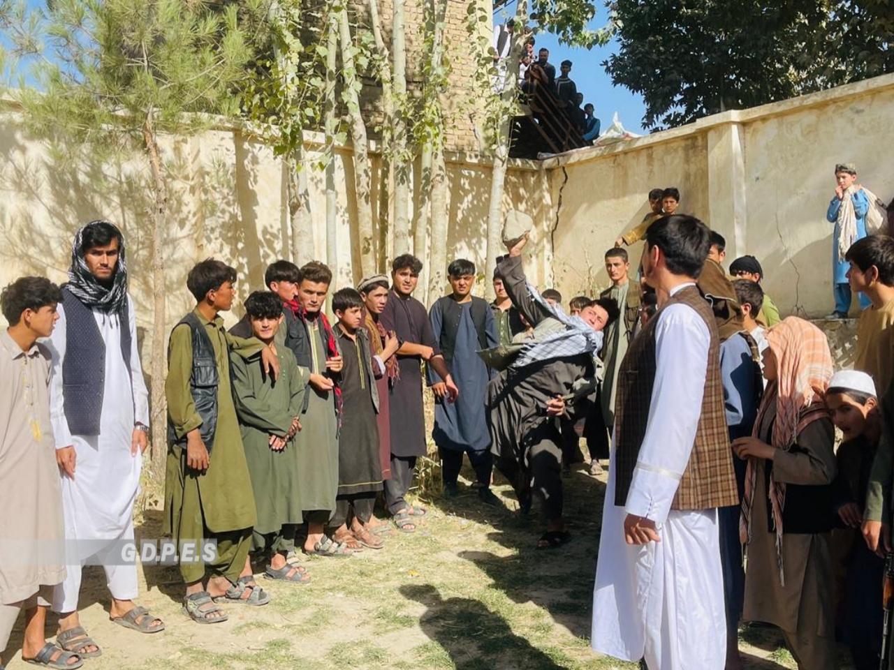 تخار؛ کلفګان ولسوالۍ کې د ۲۰ ورزشکارانو ترمنځ د تیږې اچولو سیالۍ ترسره شوې