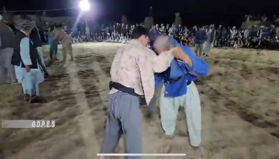 بلخ؛ شورتپه ولسوالۍ کې د ۴۰ پهلوانانو ترمنځ د کورش سيالۍ وشوې