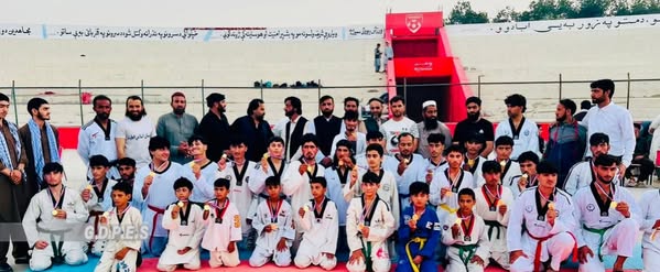 ننګرهار؛ مرکز جلال آباد ښار کې د ۶۰ ورزشکارانو ترمنځ د تکواندو سیالۍ ترسره شوې