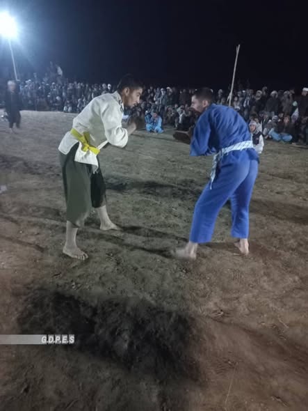 بلخ؛ مسابقات محلی کورش میان ۸۰ ورزشکار در ولسوالی چهاربولک برگزار شد