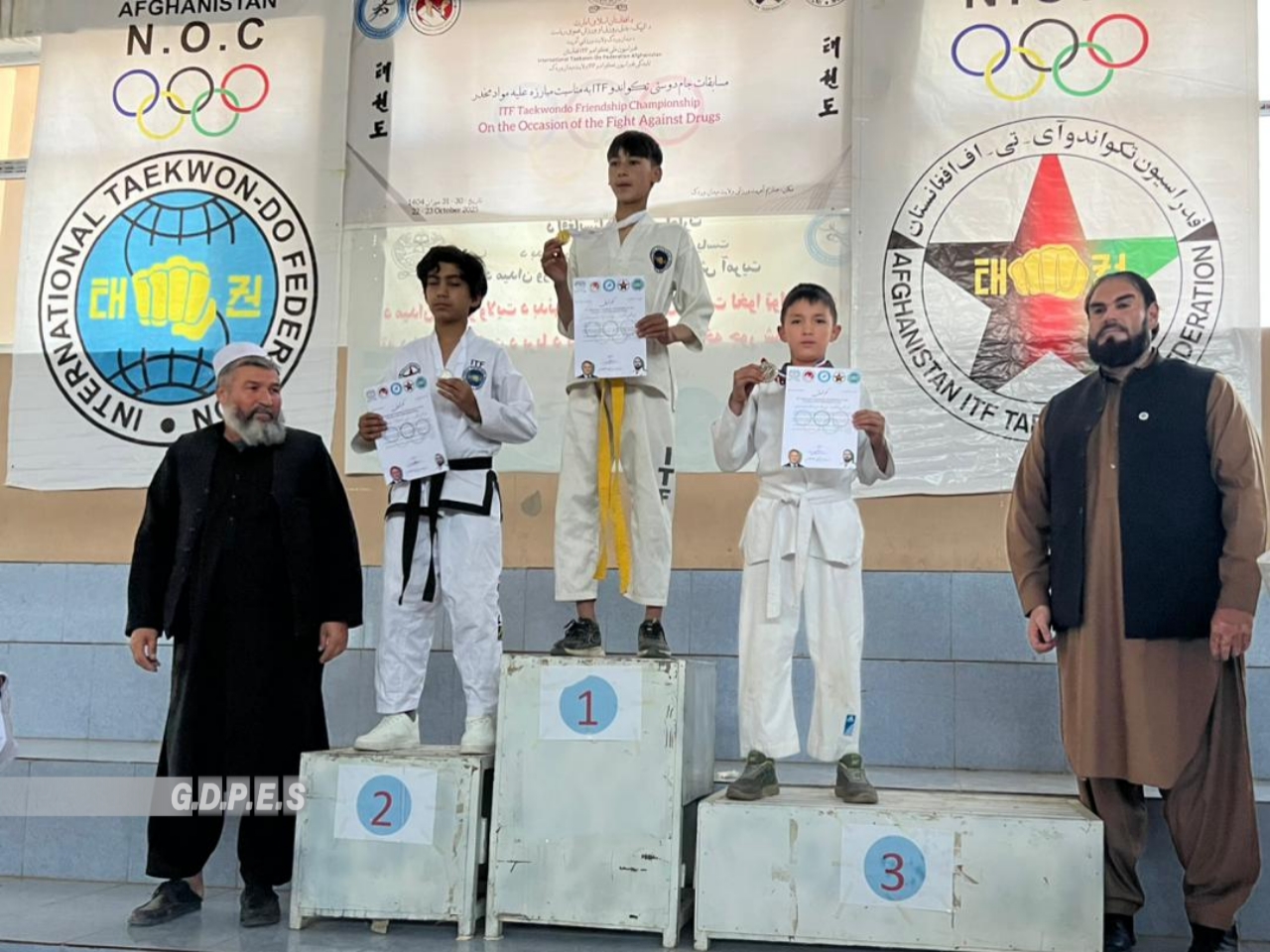 میدان وردګ؛ مرکز میدان ښار کې د درېیو ولایتونو ترمنځ د ITF تکواندو سیالۍ ترسره شوې