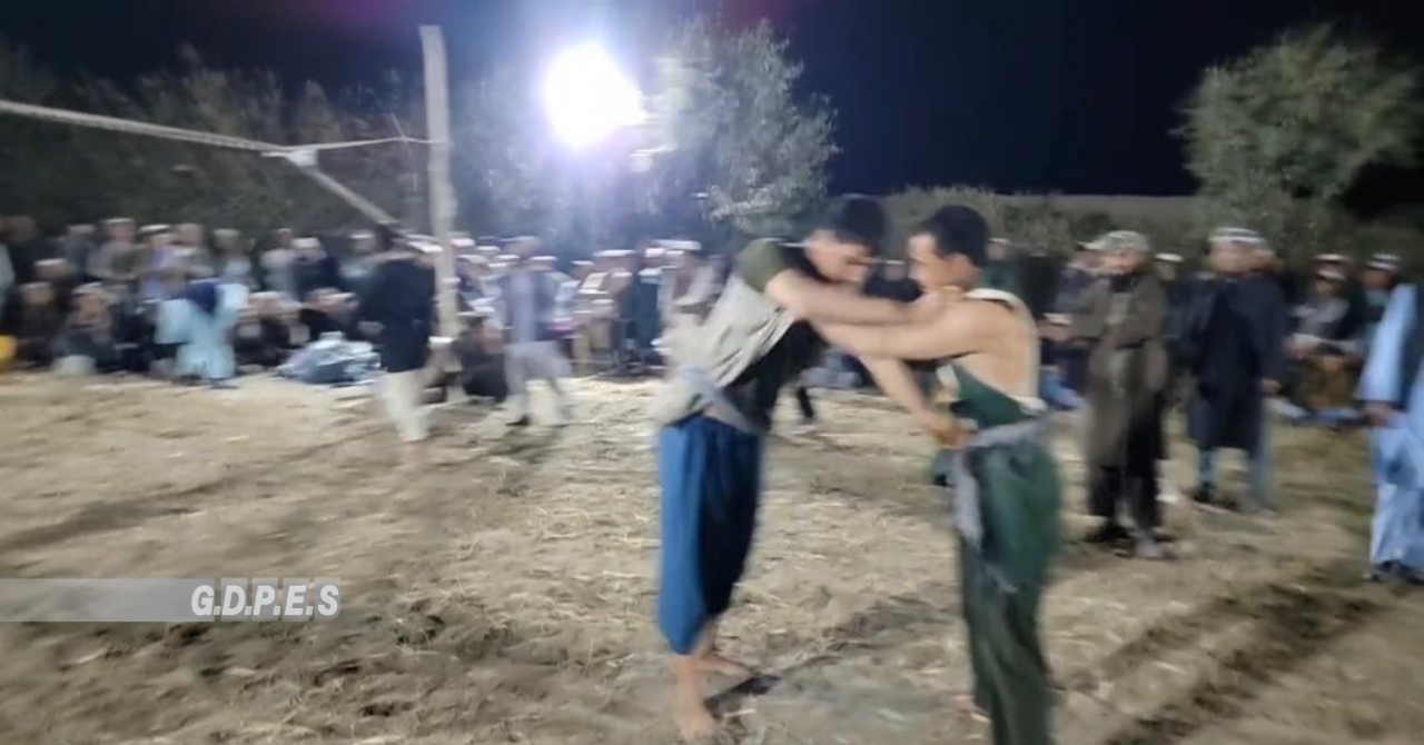 بلخ؛ مسابقات محلی کورش میان ۶۰ ورزشکار در ولسوالی شورتپه برگزار شد