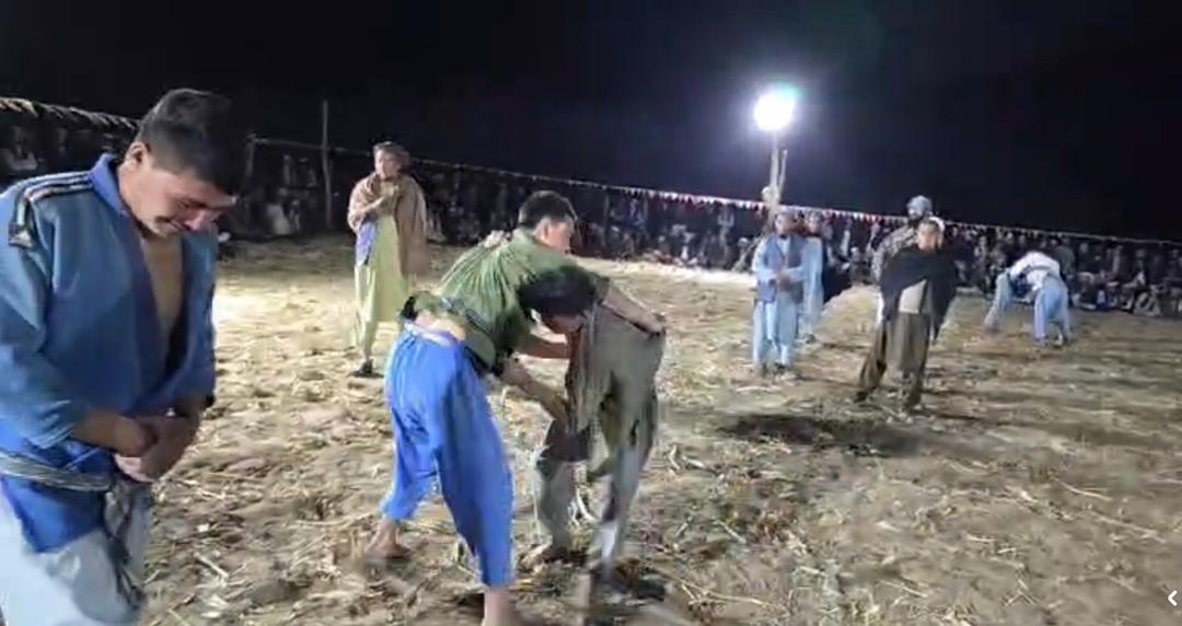 بلخ؛ مسابقات محلی کورش میان ۱۰۰ ورزشکار در ولسوالی شورتپه برگزار شد