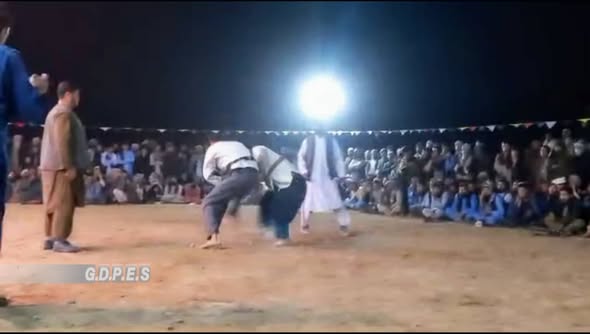 بلخ؛ مسابقات محلی کورش میان ۷۰ ورزشکار در ولسوالی کلدار برگزار شد