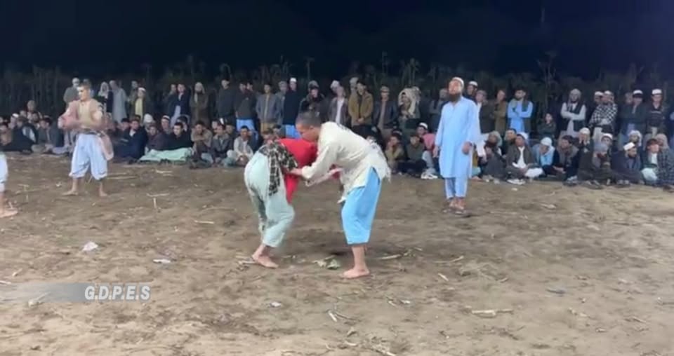 بلخ؛ مسابقات محلی کورش میان ۷۰ ورزشکار در ولسوالی کلدار برگزار شد