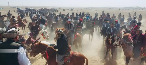 جوزجان؛ برگزاری رقابت بزکشی در ولسوالی آقچه