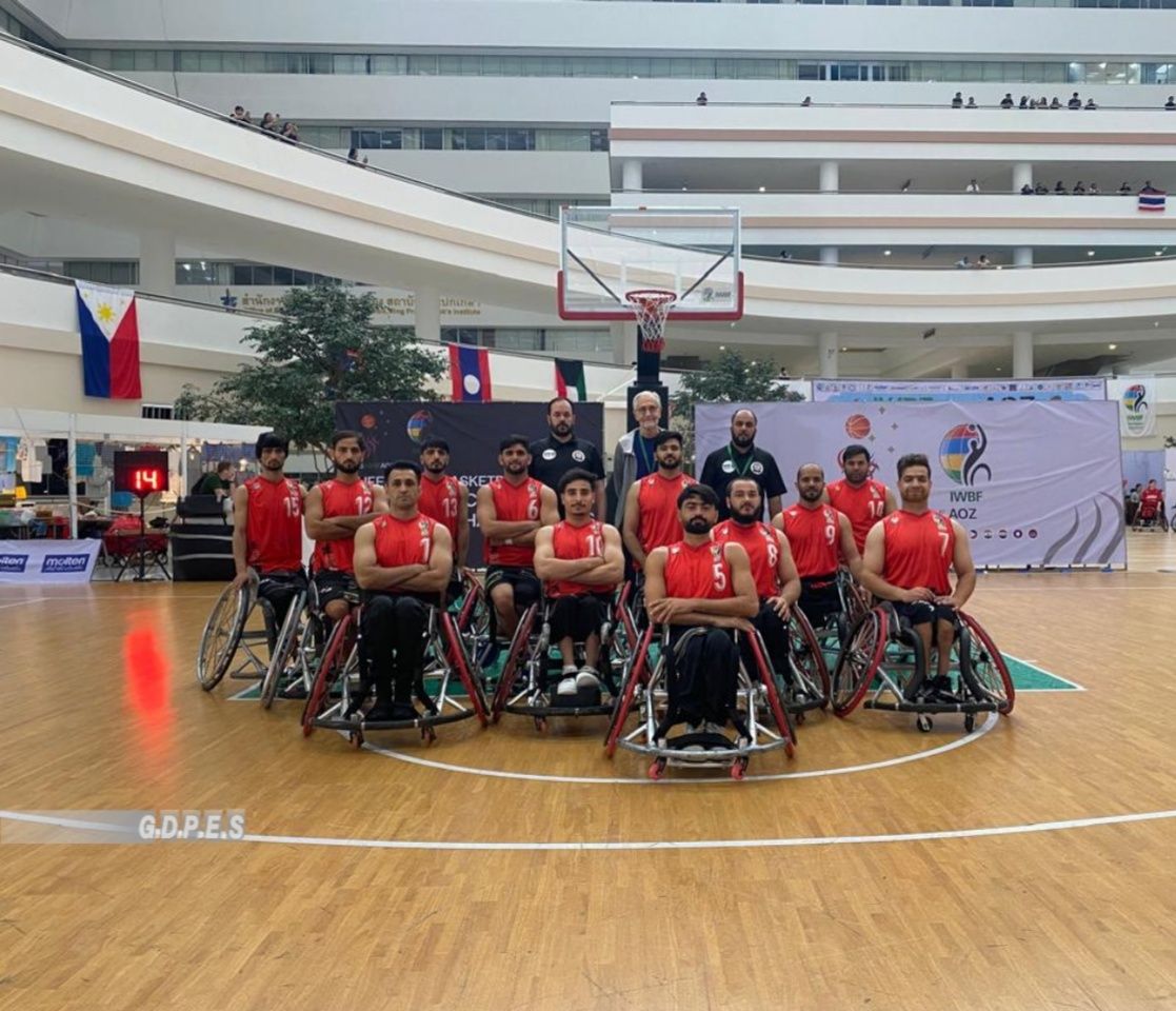 د ویلچر بسکتیال ملي لوبډلې په اسیایي سیالیو کې خپله درېيمه لوبه د عراق پر وړاندې بایلوده