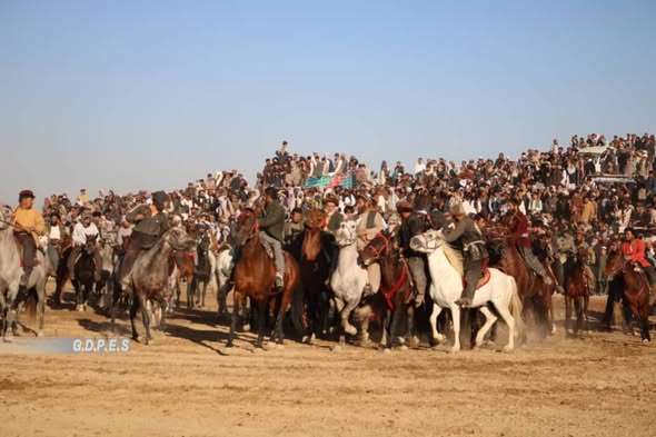 بغلان؛ رقابتهای بزکشی میان ۵۰ چاپنداز در ولسوالی بغلان مرکزی برگزار شد