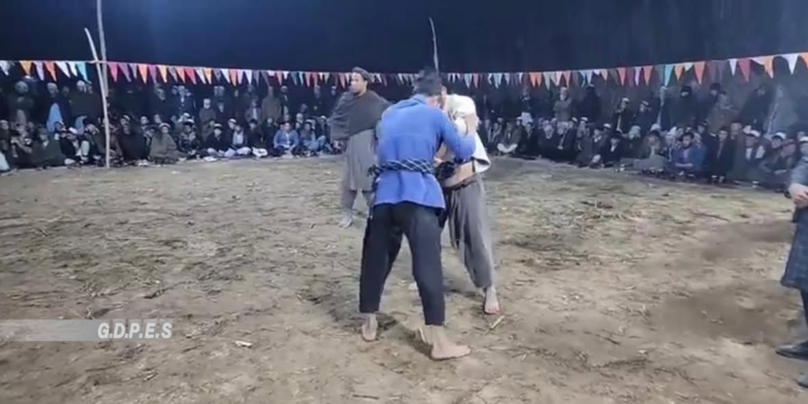 بلخ؛ کلدار ولسوالۍ کې د ۵۰ پهلوانانو ترمنځ د کورش سيالۍ وشوې
