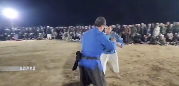 بلخ؛ چاهي ولسوالۍ کې د ۸۰ پهلوانانو ترمنځ د کورش سيالۍ وشوې