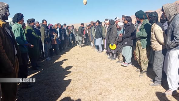 بامیان؛ رقابتهای پرتاب سنگ در ولسوالی یکاولنگ برگزار شد