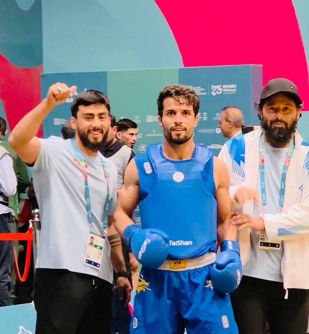 د ووشو افغان ورزشکار د اسلامي هېوادونو د پیوستون سیالیو کې د نقرې مډال لپاره د سیالۍ ډګر ته ښکته کیږي