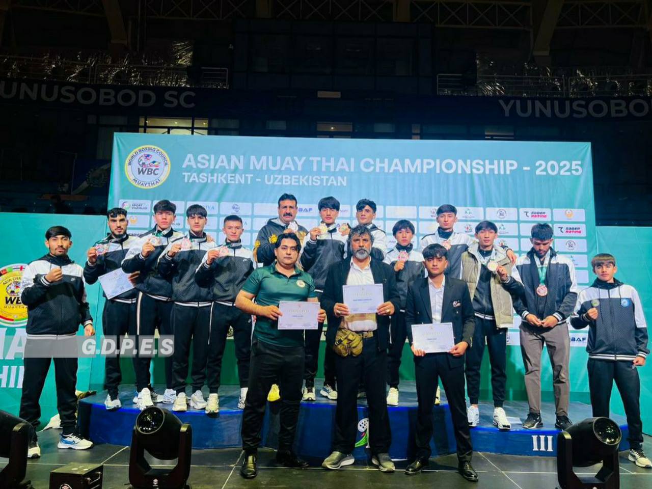 د موی تای افغان ورزشکارانو د ازبکستان په کوربتوب بین المللي سياليو کې لس مډالونه وګټل