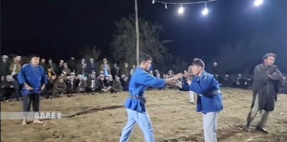 بلخ؛ شورتپه ولسوالۍ کې د ۵۰ پهلوانانو ترمنځ د کورش سيالۍ وشوې