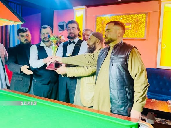 جوزجان؛ مسابقات سنوکر با اشتراک ۳۲ ورزشکار در شهر شبرغان به پایان رسید