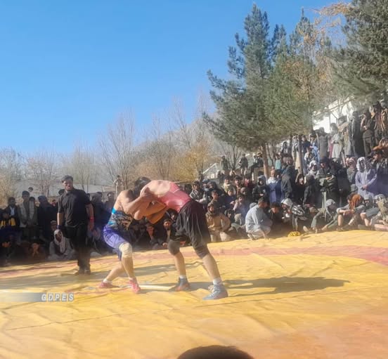 پنجشیر؛ رقابت های پهلوانی با اشتراک ۶۶ تن در شهر بازارک برگزار شد