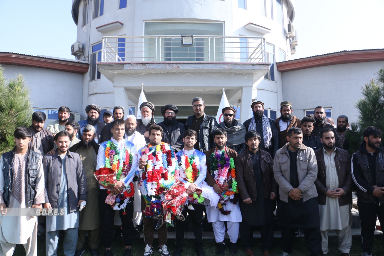 کاروان پنج‌نفری ووشوی افغانستان پس از کسب یک مدال برنز به کشور بازگشت