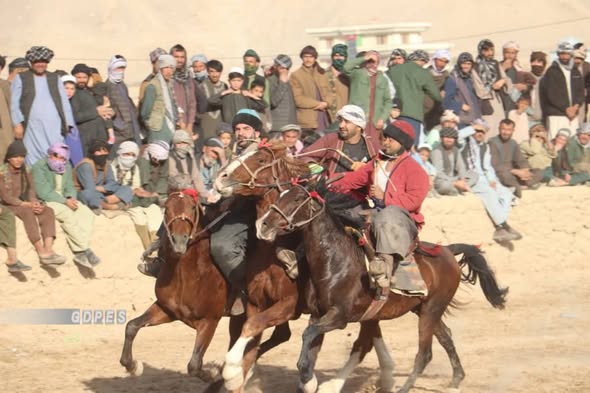 سمنگان؛ رقابت های بزکشی با اشتراک ۴۰ تن در ولسوالی فیروزنخچیر برگزار شد
