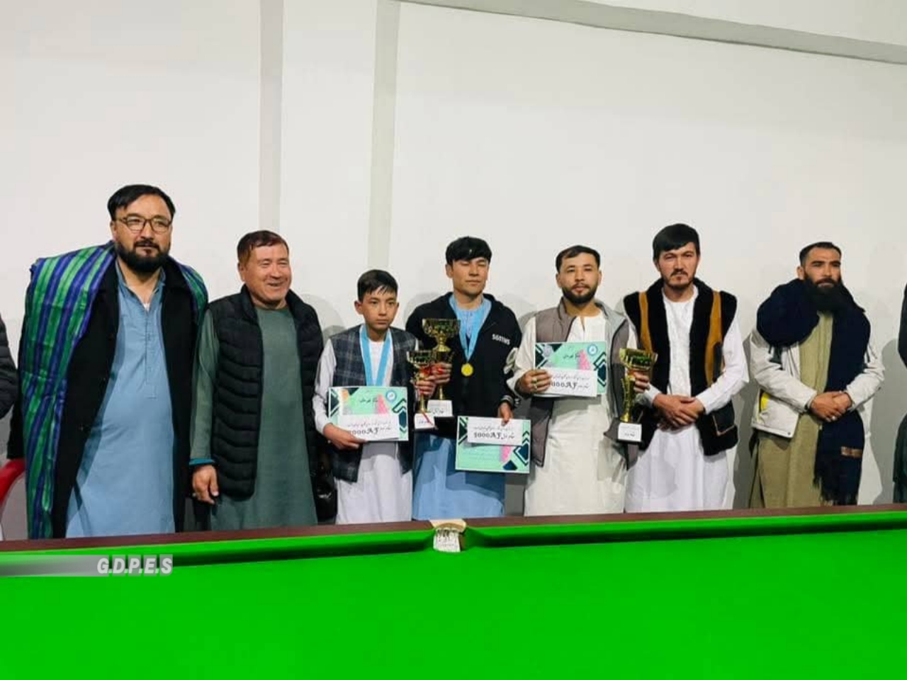 غزنی؛ رقابت های سنوکر با اشتراک ۱۲ تن در ولسوالی حاغوری پایان یافت