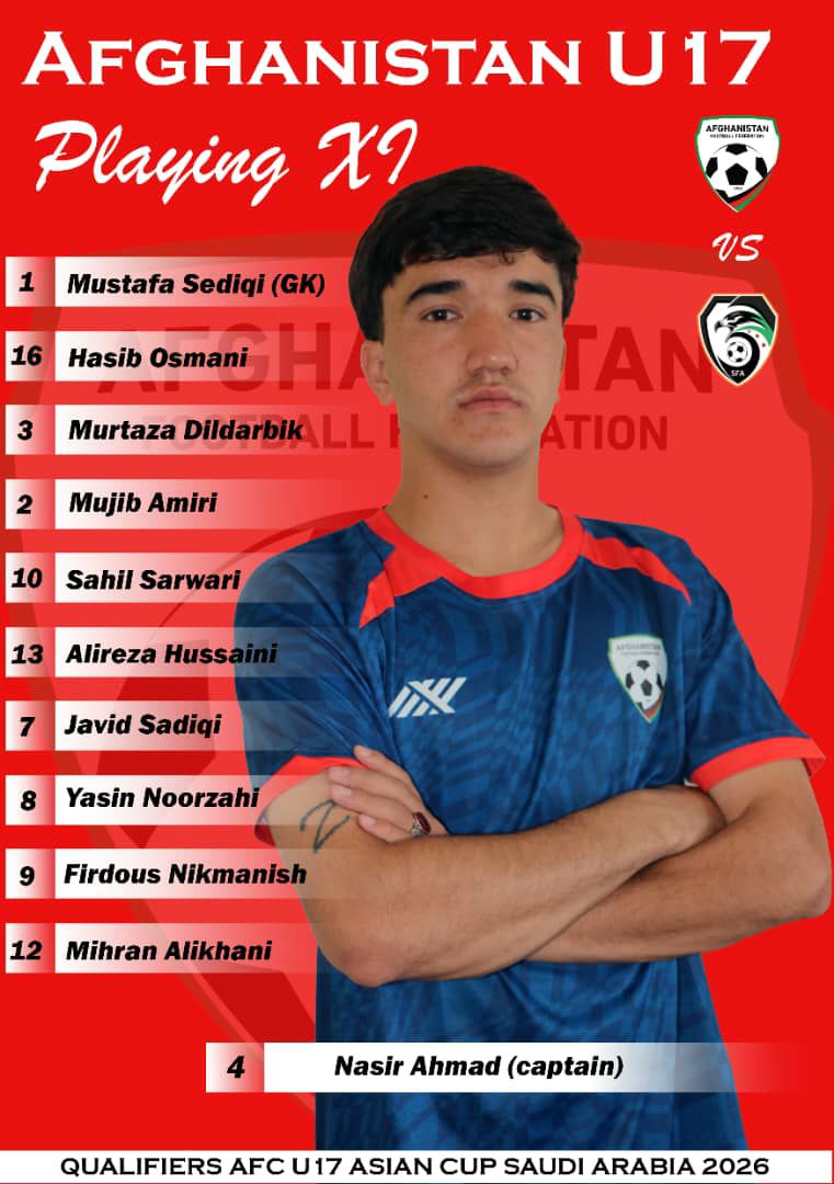 د سوریې پر وړاندې د افغان لوبډلې يوولس کسیز نوملړ!