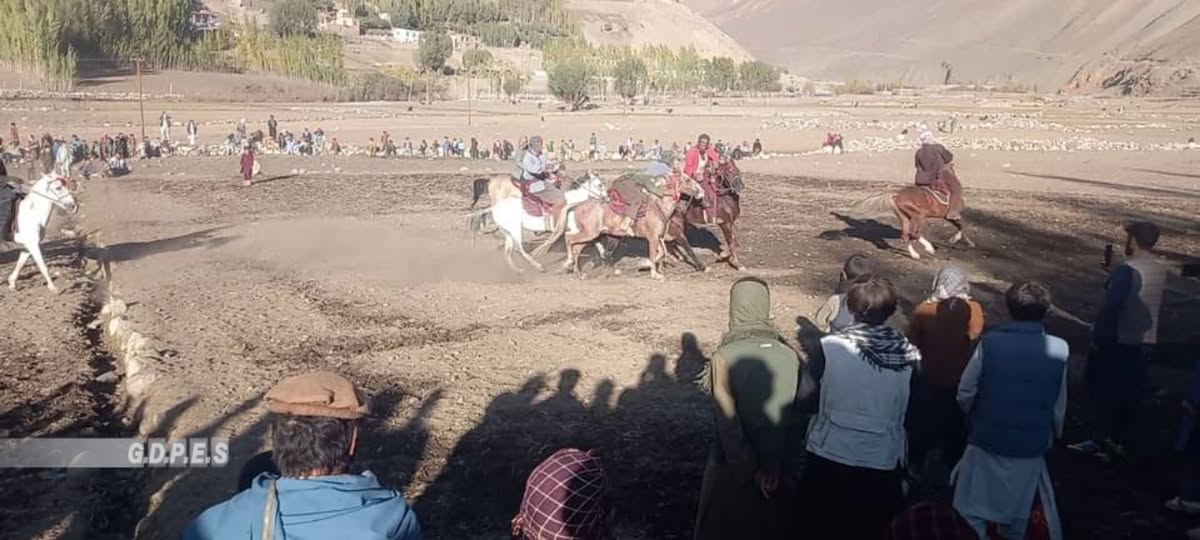 پنجشیر؛ مسابقات بزکشی با اشتراک شصت چاپنداز در ولسوالی پریان برگزار گردید