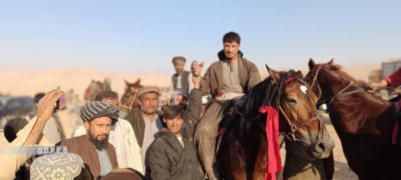 بغلان؛ رقابت های بزکشی با اشتراک ۶۰ تن در ولسوالی نهرین پایان یافت