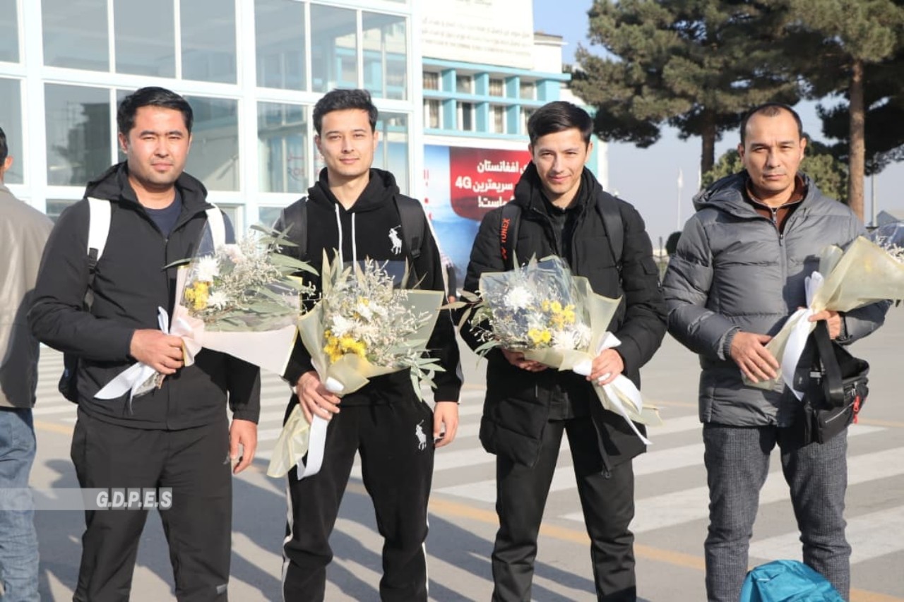 د ازبکستان څلور لوبغاړي د افغانستان اوپن بډمنټون ټورنمنټ کې د ګډون په موخه کابل ته راورسېدل