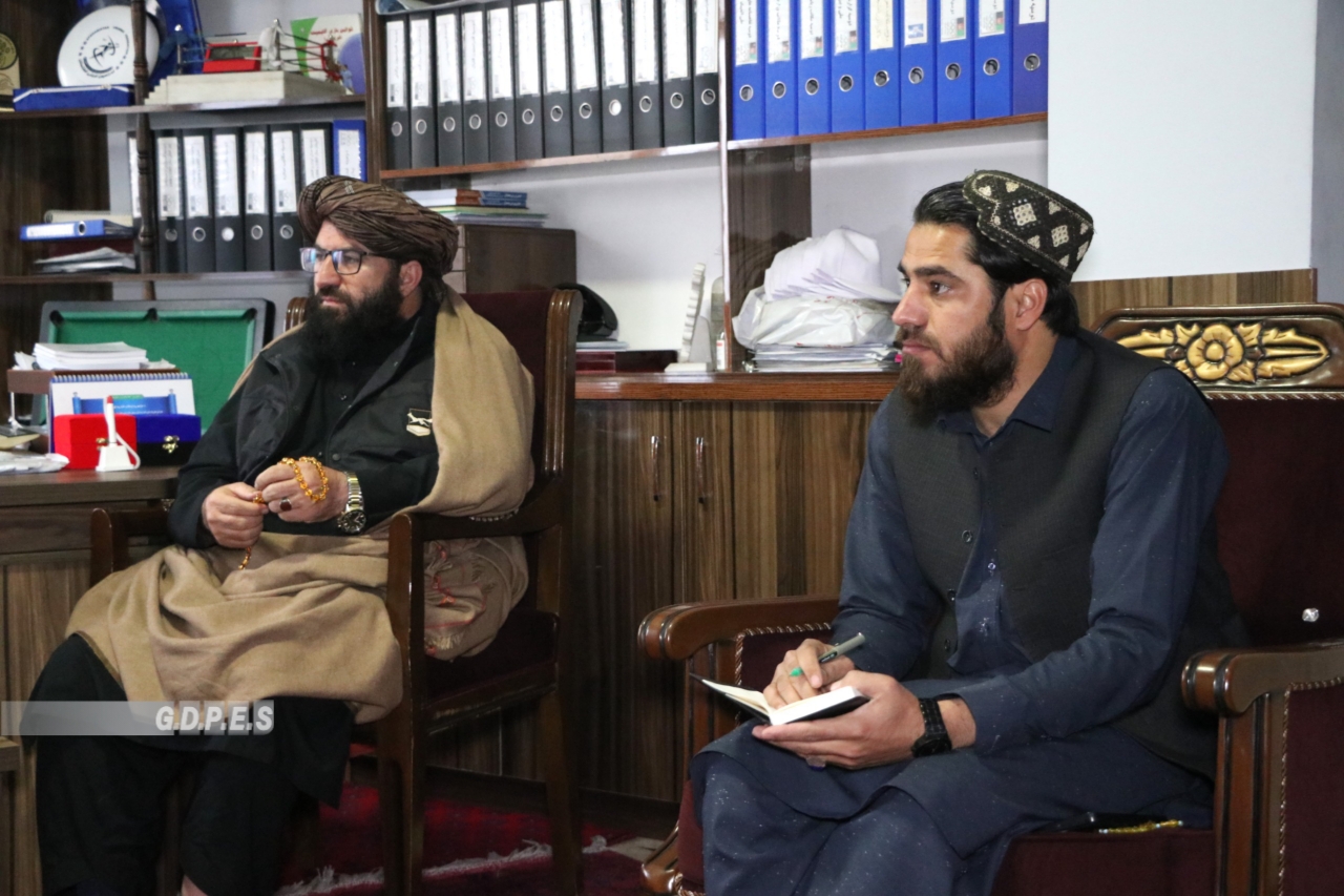 کابل؛ د ورزش ادارې عمومي رئيس مولوي احمدالله وثیق د MDC روغتيايي مرکز له مسؤل سره وليدل