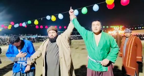 جوزجان؛ رقابت‌های کورش با اشتراک ۱۲۰ تن در ولسوالی مردیان برگزار شد