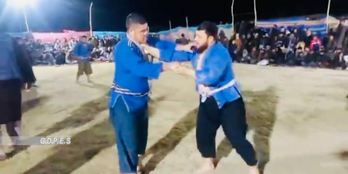 جوزجان؛ رقابت های محلی کورش با اشتراک ۸۰ تن در ولسوالی مردیان برگزار شد