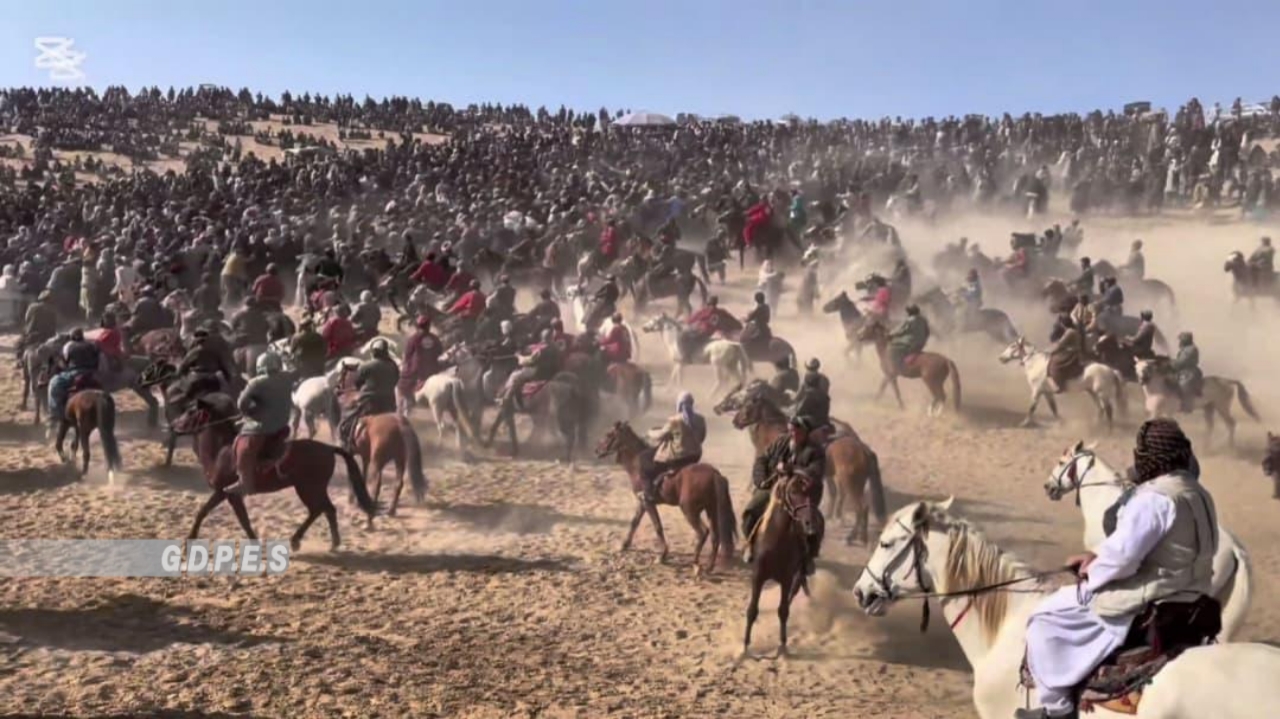 بغلان؛ رقابت های بزکشی با اشتراک ۶۰ تن در ولسوالی نهرین پایان یافت