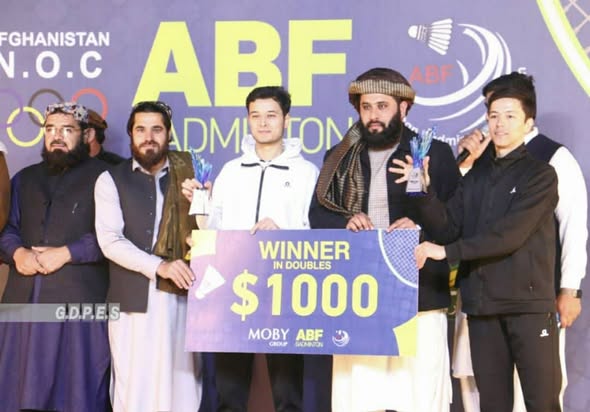 کابل؛ مسابقات بین‌المللی آزاد بدمینتون با حضور چهار کشور پایان یافت