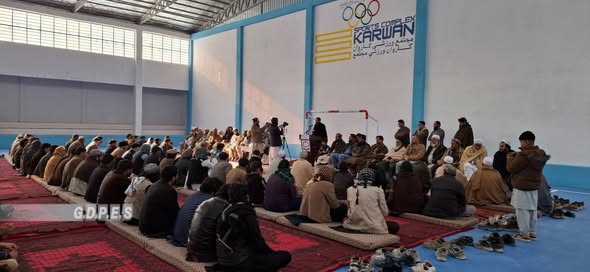 لوگر کې د ۹٫۶ ميليونو افغانيو په لگښت يو معیاري جمنازيوم پرانيستل شو