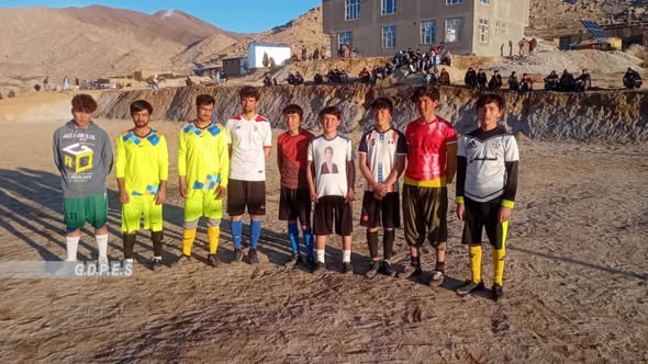 مسابقات فوتبال در ولسوالی شهرستان ولایت دایکندی آغاز گردید