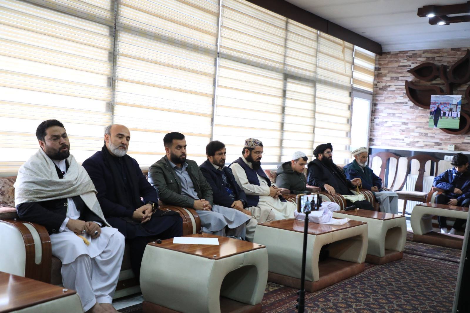 د ورزش ادارې عمومي رئیس او ورسره مل پلاوو د محمد حامد میوند د فاتحې په مراسمو کې ګډون وکړ