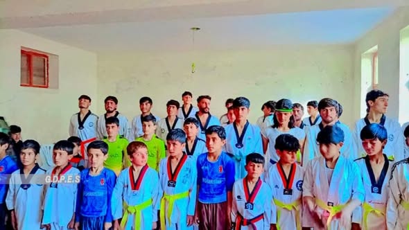 ننګرهار؛ حصارک ولسوالۍ کې د ۳۰ ورزشکارانو ترمنځ د تکواندو سیالۍ ترسره شوې