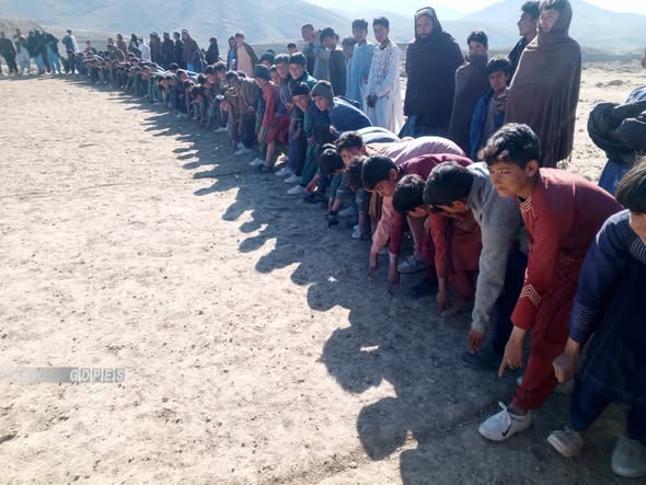 دایکندي؛ کجران ولسوالۍ کې د ۵۴ ورزشکارانو ترمنځ د ځغاستې سیالۍ وشوې