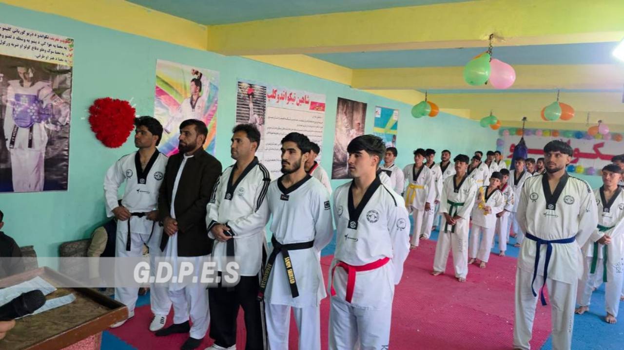 ننګرهار؛ خوږیاڼو ولسوالۍ کې د ٢٠ ورزشکارانو ترمنځ د تکواندو سیالۍ وشوې