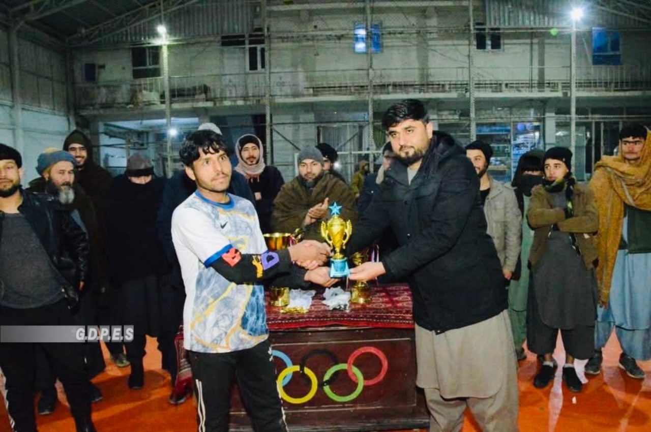 مسابقات فوتسال میان ده تیم در شهر شبرغان مرکز ولایت جوزجان به پایان رسید